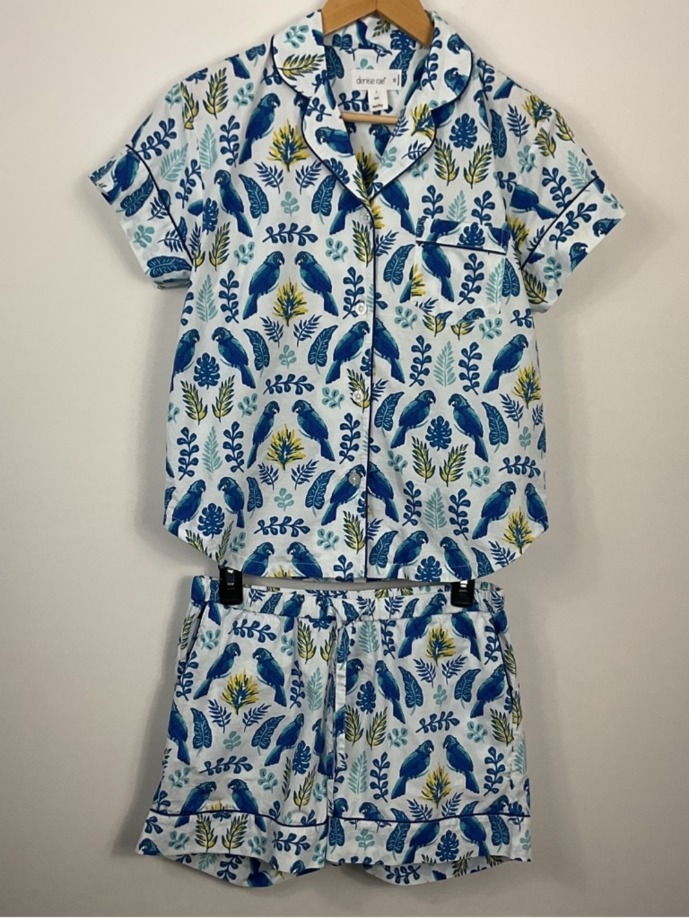 Denise Rae Parrot Print Shorts Sleep Set Womens Size XS